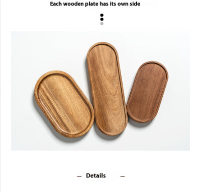 Japanese Style Wooden Oval Trays